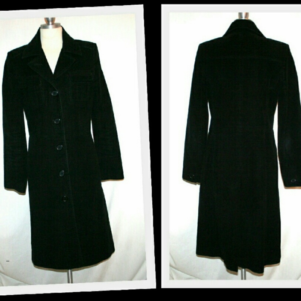 Club Monaco Black Velvet Jacket Medium